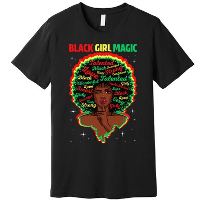 Funny Proud Juneteenth Black Magic Black History Month Premium T-Shirt