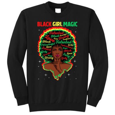 Funny Proud Juneteenth Black Magic Black History Month Tall Sweatshirt