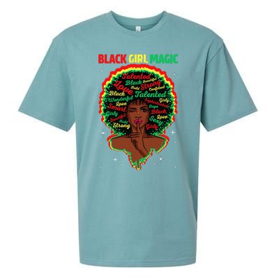 Funny Proud Juneteenth Black Magic Black History Month Sueded Cloud Jersey T-Shirt