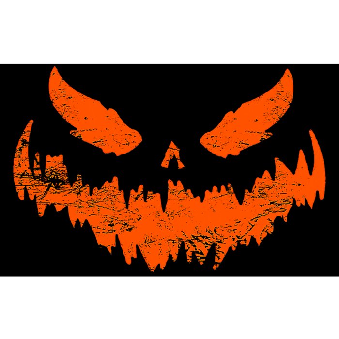 Funny Pumpkin Jack O Lantern Scary Pumpkin Face Halloween Bumper Sticker