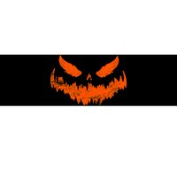 Funny Pumpkin Jack O Lantern Scary Pumpkin Face Halloween Bumper Sticker