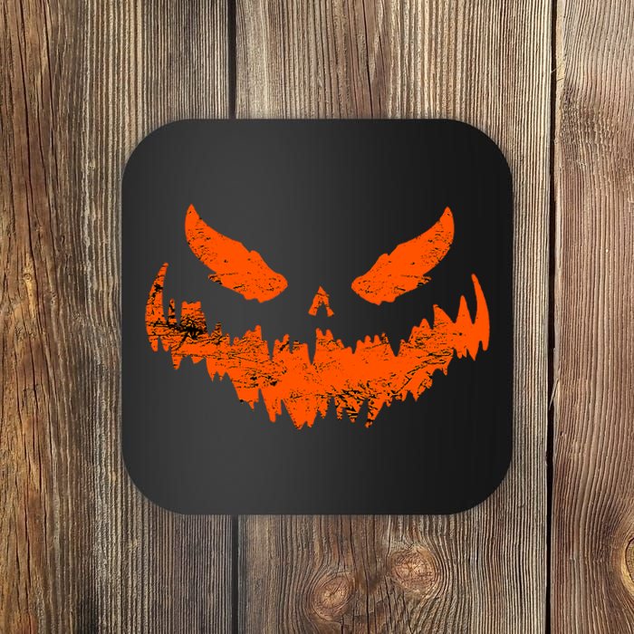 Funny Pumpkin Jack O Lantern Scary Pumpkin Face Halloween Coaster