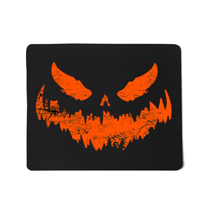 Funny Pumpkin Jack O Lantern Scary Pumpkin Face Halloween Mousepad