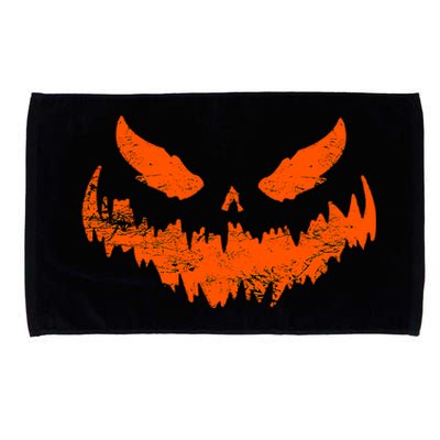 Funny Pumpkin Jack O Lantern Scary Pumpkin Face Halloween Microfiber Hand Towel