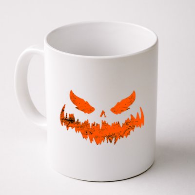 Funny Pumpkin Jack O Lantern Scary Pumpkin Face Halloween Coffee Mug