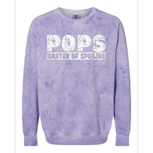 Fun Pops Joke Funny Fathers Day For Grandpas Colorblast Crewneck Sweatshirt