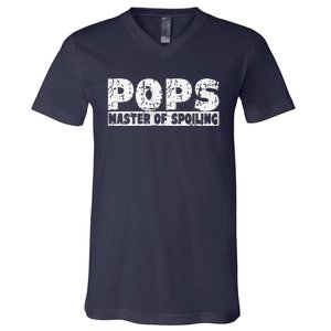 Fun Pops Joke Funny Fathers Day For Grandpas V-Neck T-Shirt