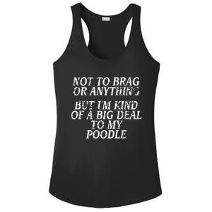 Funny Poodle Joke Dog Miniature Toy Tee Ladies PosiCharge Competitor Racerback Tank