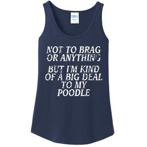 Funny Poodle Joke Dog Miniature Toy Tee Ladies Essential Tank