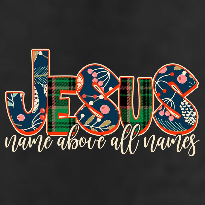 Festive Patten Jesus Name Above All Names Cool Comfort Performance Bucket Hat