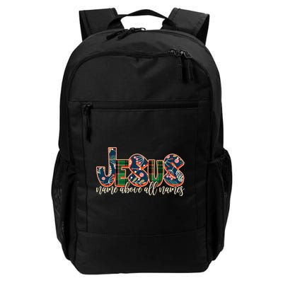 Festive Patten Jesus Name Above All Names Daily Commute Backpack