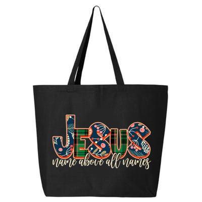 Festive Patten Jesus Name Above All Names 25L Jumbo Tote