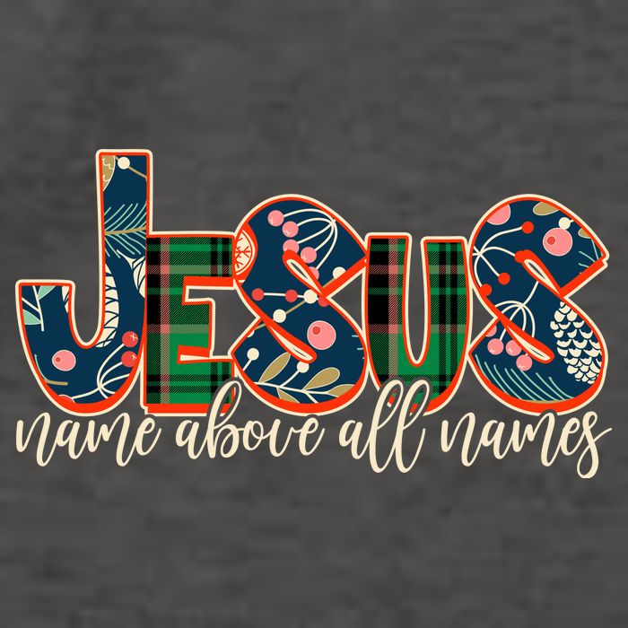 Festive Patten Jesus Name Above All Names Vector Backpack