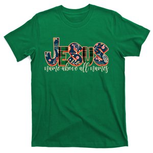 Festive Patten Jesus Name Above All Names T-Shirt