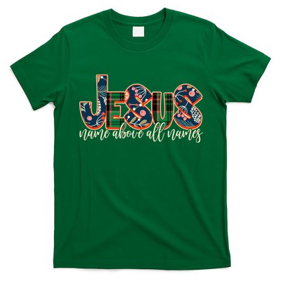 Festive Patten Jesus Name Above All Names T-Shirt
