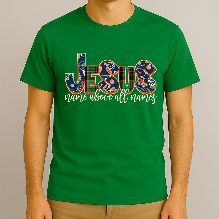 Festive Patten Jesus Name Above All Names T-Shirt