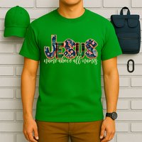 Festive Patten Jesus Name Above All Names T-Shirt