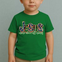 Festive Patten Jesus Name Above All Names Toddler T-Shirt