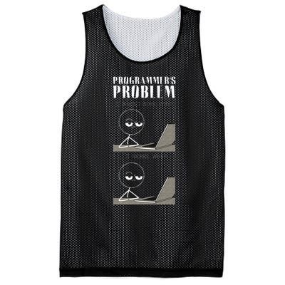 Funny Programmer Joke Coder Text Programming Coding Mesh Reversible Basketball Jersey Tank