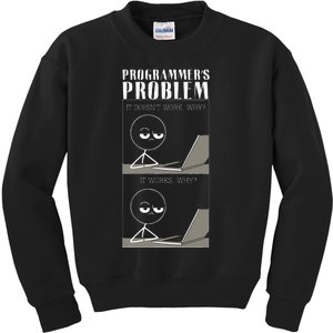 Funny Programmer Joke Coder Text Programming Coding Kids Sweatshirt