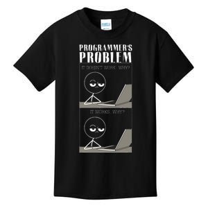 Funny Programmer Joke Coder Text Programming Coding Kids T-Shirt