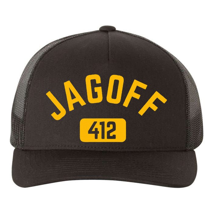 Funny Pittsburgh Jagoff 412 Sl City Pennsylvania Home Yupoong Adult 5-Panel Trucker Hat