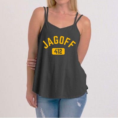 Funny Pittsburgh Jagoff 412 Sl City Pennsylvania Home Women's Strappy Tank