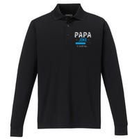 Funny Papa Joke Loading Daddy Fathers Day Humor Grandpa Performance Long Sleeve Polo