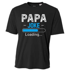 Funny Papa Joke Loading Daddy Fathers Day Humor Grandpa Cooling Performance Crew T-Shirt