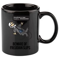 Funny Psychology Joke Sigmund Freud Beware Of Freudian Slips 11oz C Handle Ceramic Mug