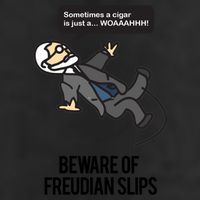 Funny Psychology Joke Sigmund Freud Beware Of Freudian Slips 11oz C Handle Ceramic Mug