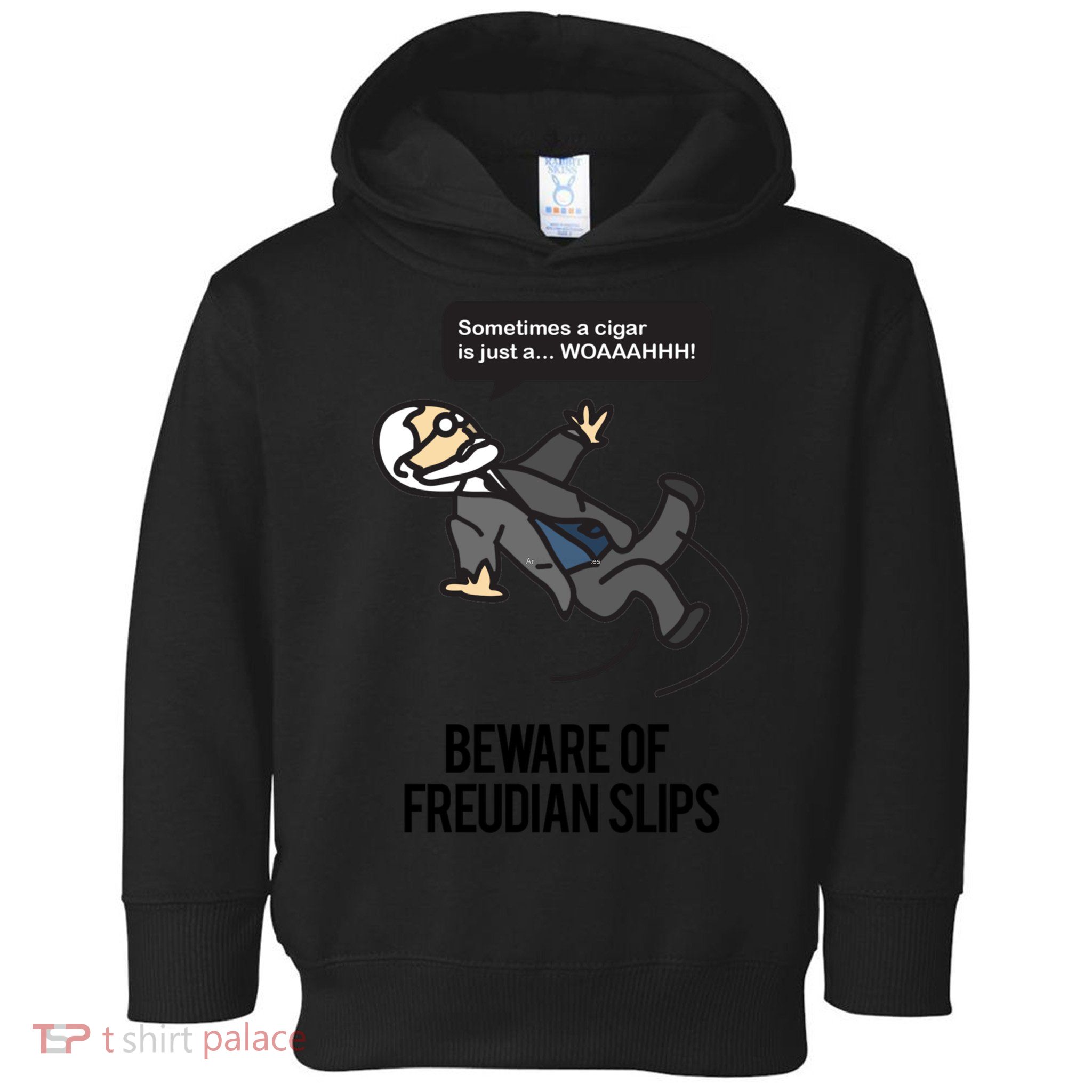 Funny Psychology Joke Sigmund Freud Beware Of Freudian Slips Toddler Hoodie
