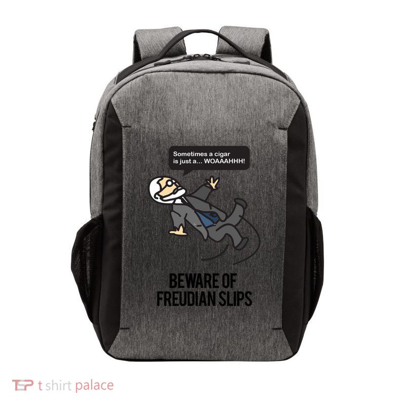 Funny Psychology Joke Sigmund Freud Beware Of Freudian Slips Vector Backpack