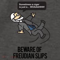Funny Psychology Joke Sigmund Freud Beware Of Freudian Slips Vector Backpack