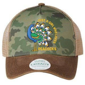 Funny Peacock Just A Who Loves Peacocks Legacy Tie Dye Trucker Hat