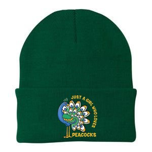 Funny Peacock Just A Who Loves Peacocks Knit Cap Winter Beanie