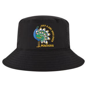 Funny Peacock Just A Who Loves Peacocks Cool Comfort Performance Bucket Hat