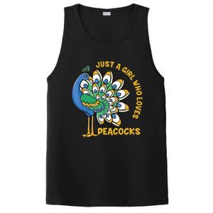 Funny Peacock Just A Who Loves Peacocks PosiCharge Competitor Tank