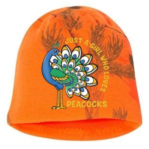 Funny Peacock Just A Who Loves Peacocks Kati - Camo Knit Beanie