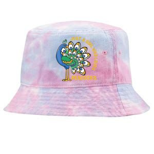 Funny Peacock Just A Who Loves Peacocks Tie-Dyed Bucket Hat