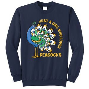 Funny Peacock Just A Who Loves Peacocks Sweatshirt