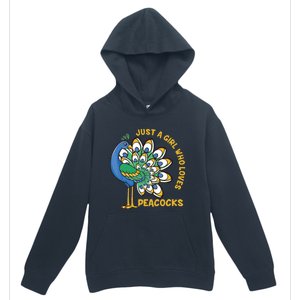 Funny Peacock Just A Who Loves Peacocks Urban Pullover Hoodie