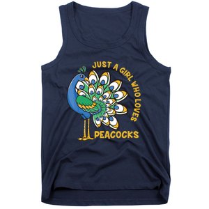 Funny Peacock Just A Who Loves Peacocks Tank Top