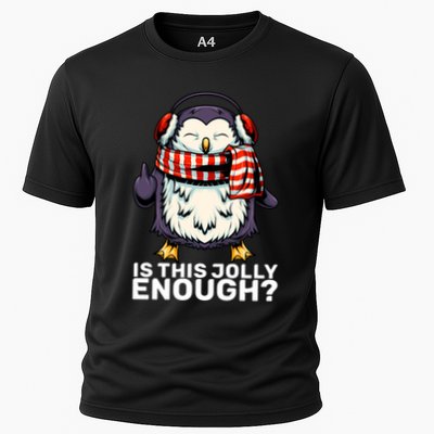 Funny Penguin Jolly Enough Holiday Penguin Christmas Cool Gift Performance Shirt