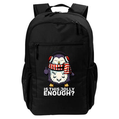 Funny Penguin Jolly Enough Holiday Penguin Christmas Cool Gift Backpack