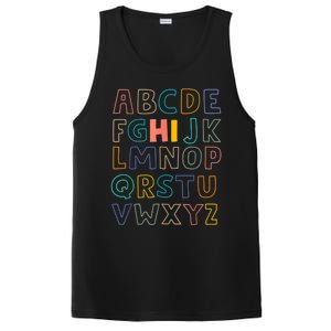 Funny Pre K Kindergarten Hi Alphabet Back To School Teachers PosiCharge Competitor Tank