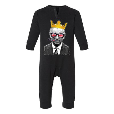 Funny Party King Coronation Prince King Charles Infant Fleece One Piece