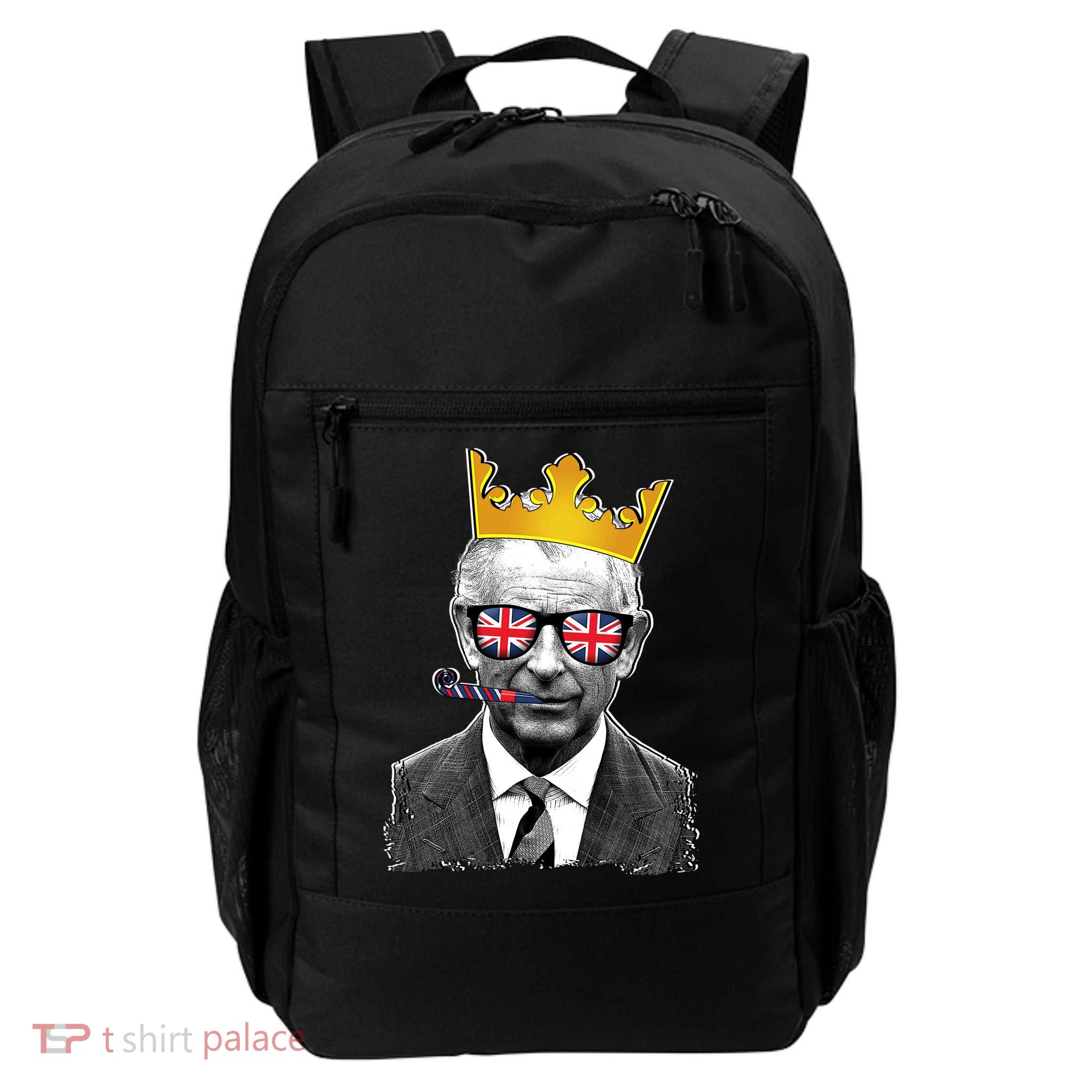 Funny Party King Coronation Prince King Charles Daily Commute Backpack