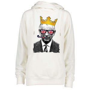 Funny Party King Coronation Prince King Charles Womens Funnel Neck Pullover Hood