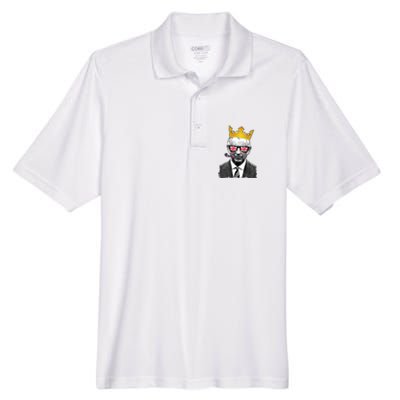 Funny Party King Coronation Prince King Charles Men's Origin Performance Piqué Polo